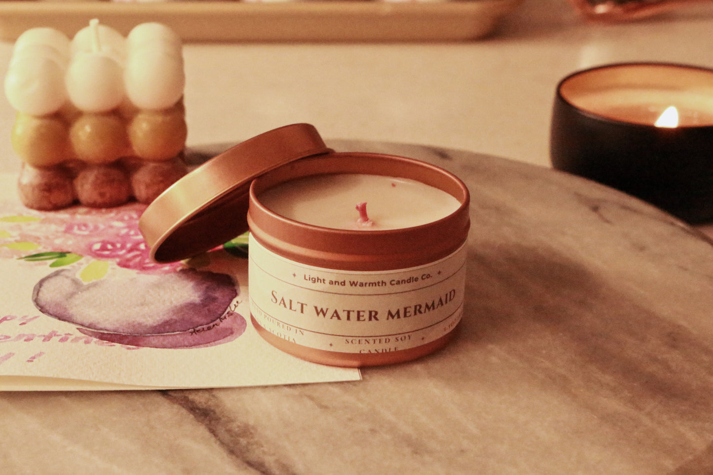 Salt Water Mermaid Scented Candle