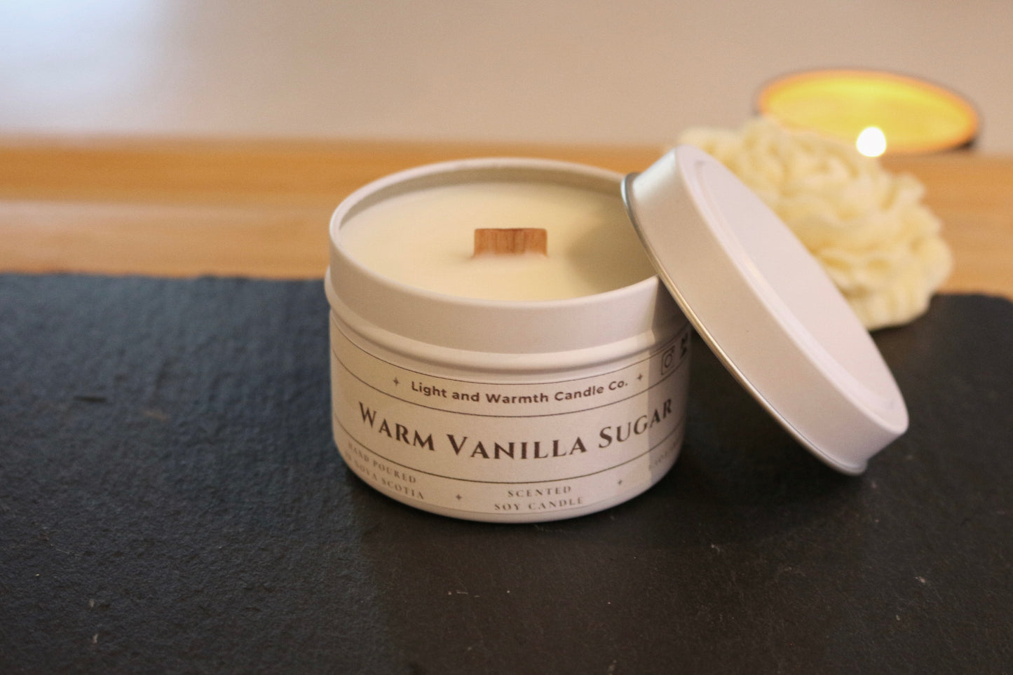 Warm Vanilla Sugar Scented Candle